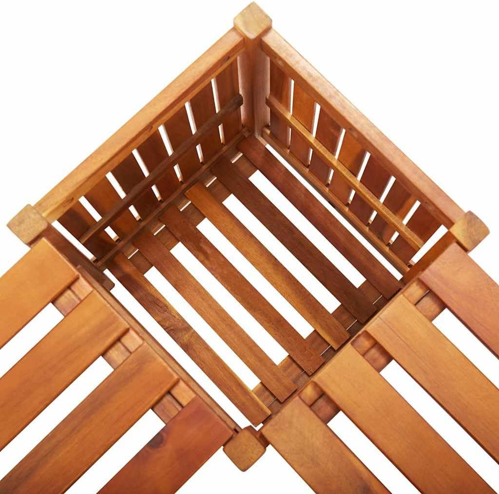 vidaXL Garden Bench Brown Solid Acacia Wood 46.1 x 46.1 x 15.7 in