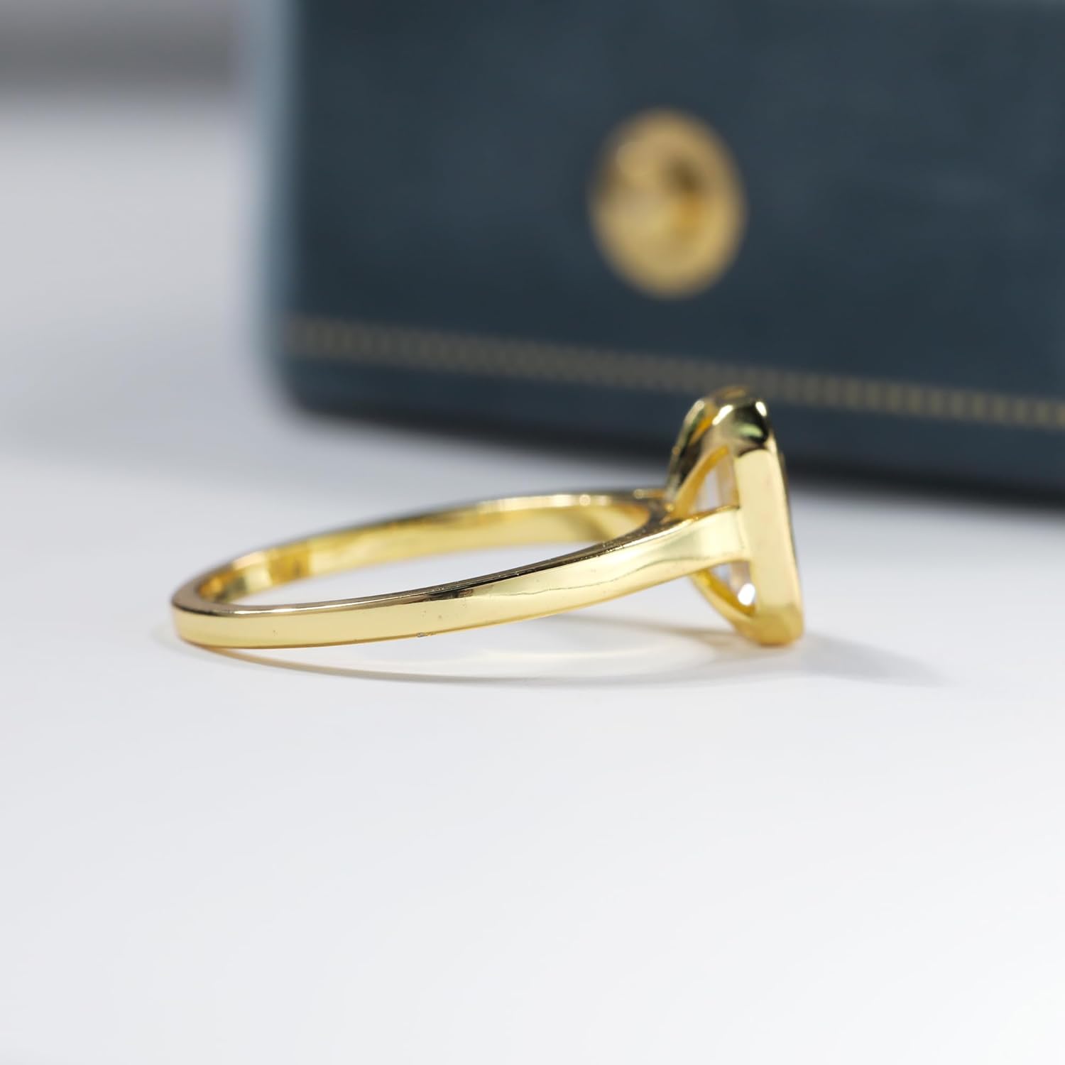 Cubic Zirconia Engagement Ring 925 Sterling Silver Emerald Cut 1CT/2CT/3CT CZ 14k Gold Plated Anniversary Wedding Promise Rings for Women Lover Size 5-9 - Image 6