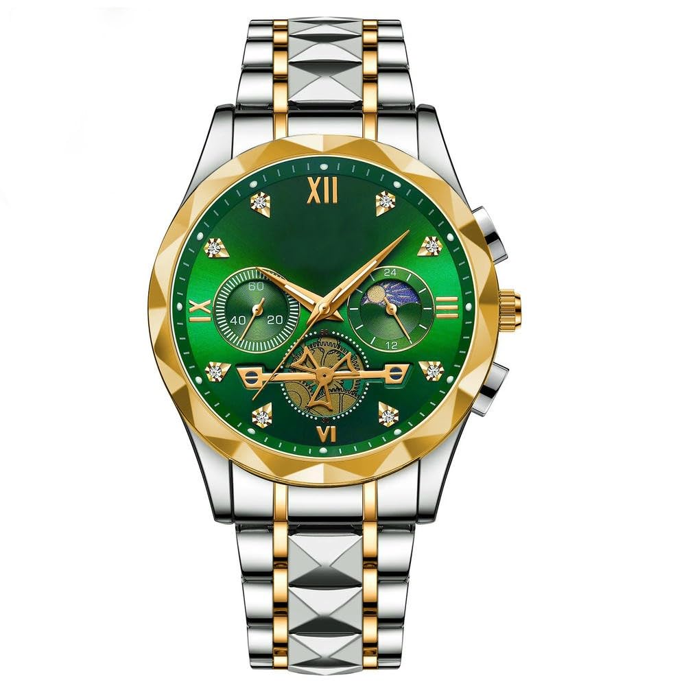 Reloj de Pulsera de Lujo ZBDZSW para Hombre, Resistente al Agua, Luminoso, cronógrafo, de Acero Inoxidable, de Cuarzo