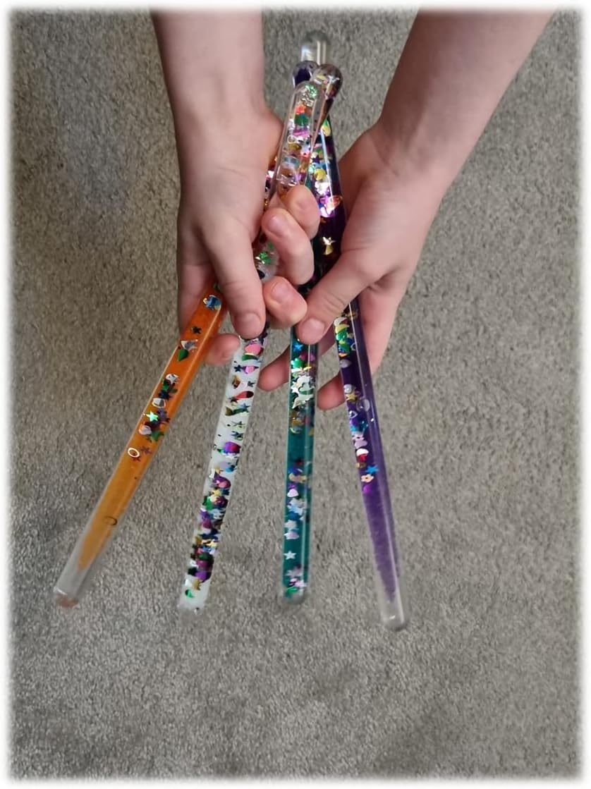 Liquid Motion Glitter Wand Sensory Toy for Autism ADHD, SPD, Sensory Needs, Stress Relief - Image 4