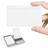 Dotted Index Cards, 3x5, Thick Heavyweight 350gsm Cards, 60 Count, To Do List,Task Checklist, Planner with Walnut Holder, Note idea, Record Recipe, Strategy cards with Tinplate Storage Box