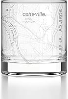 Vista 107 de Well Told Vaso de whisky grabado con mapa de Phoenix, Arizona Rocks, vaso de whisky antiguo (325ml, transparente), vaso de whisky grabado, regalos
