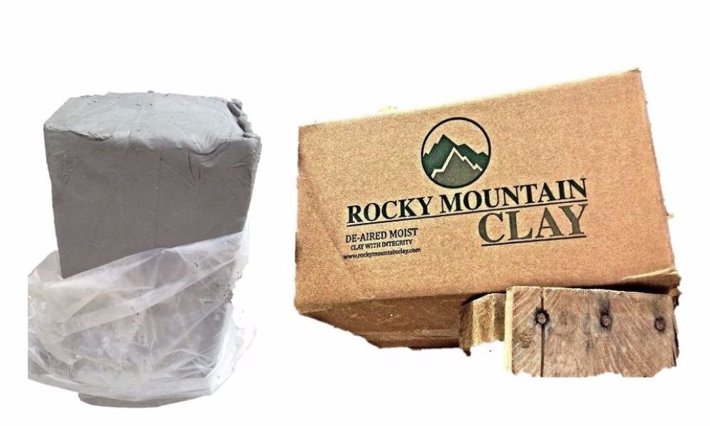 Buy Pottery Clay 50 lb of Low Fire Cone 06 White Clay Rocky ain