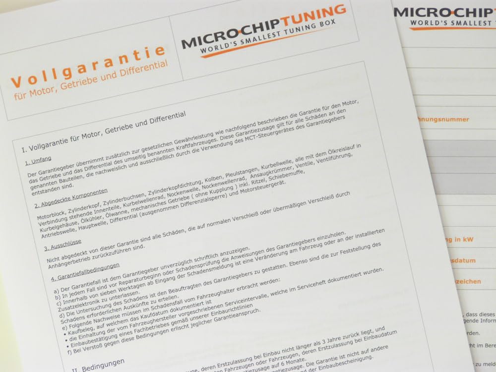 Micro Chiptuning – weltweit kleinste Tuningbox - kompatibel für MAN TGE 2.0 TDI 177 PS, Chip Tuning Box mit Motorgarantie, Leistungssteigerung Auto Zubehör
