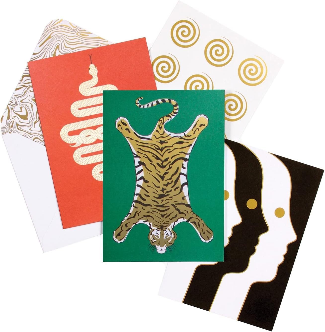 Jonathan Adler Explorer Boxed Notecard Set from Galison – Includes 12 Notecards and 12 Sticker Seals, 3 Different Designs, Greeting Cards with Iconic Artwork from Jonathan Adler, Makes a Great Gift