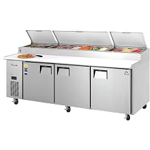 EPPR3 Swing Top Pizza Prep Table 12 Pans, 115v, NSF - 30 cu. ft.