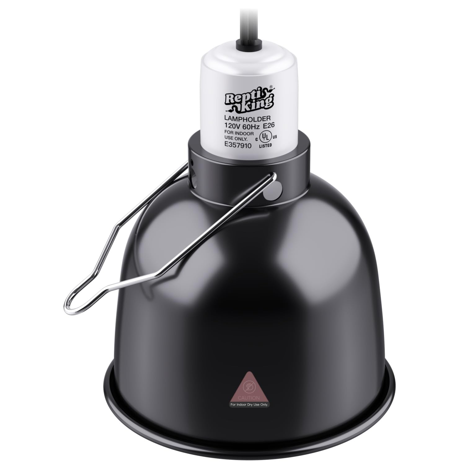 ReptiKing Reptile Light Fixture, 5.5'' Deep Dome for Reptile Light/Heat Lamp/UVB Light, 1-Pack 5.5 Inch Deep UVB Bulb Holder