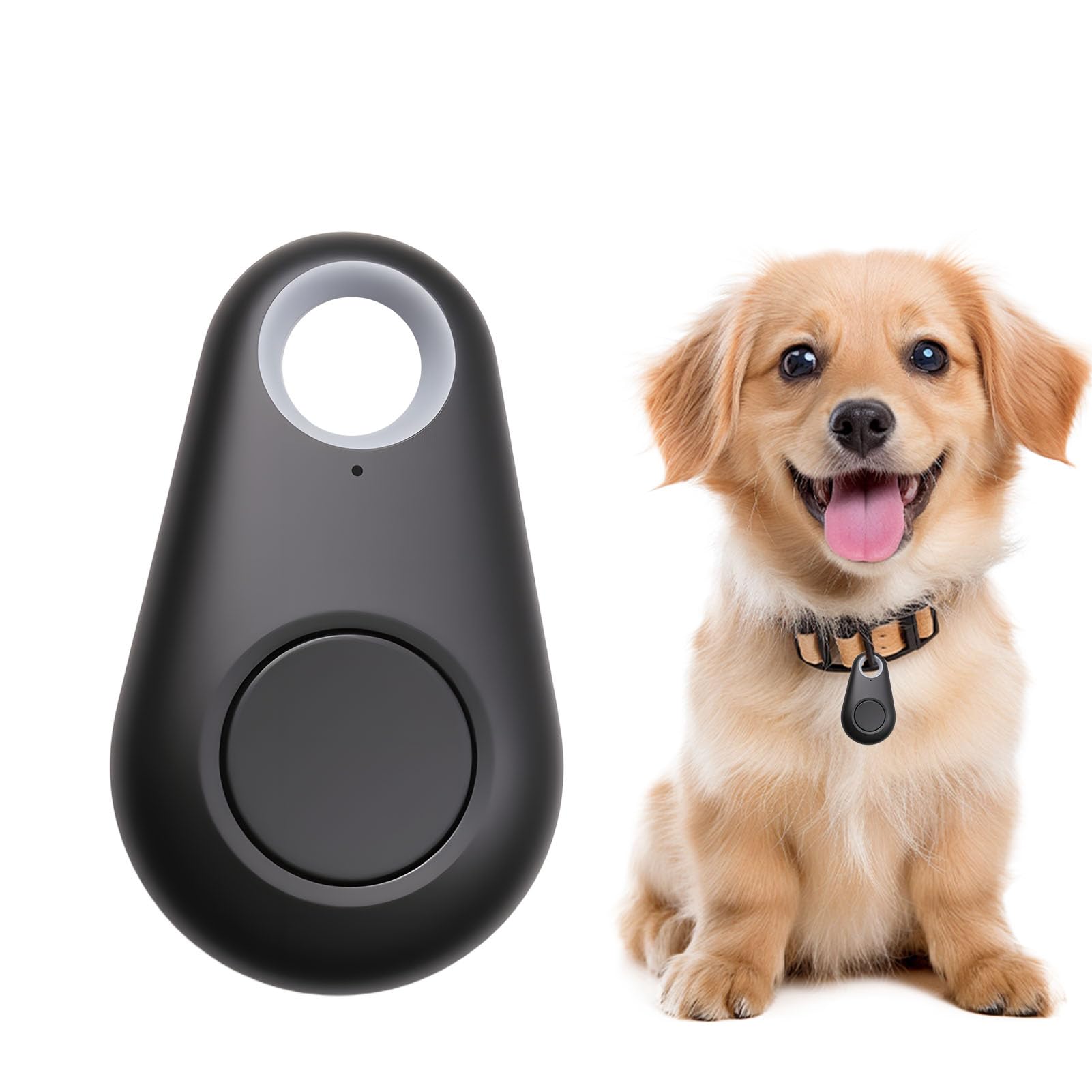 Rastreador Bluetooth GPS Anti-Pérdida con Alarma Antipérdida, Localizador Llavero Tracker con App Móvil para Maletas Niño, Perros, Llavero, Animales, Coche, Cartera Compatible con iOS/Android