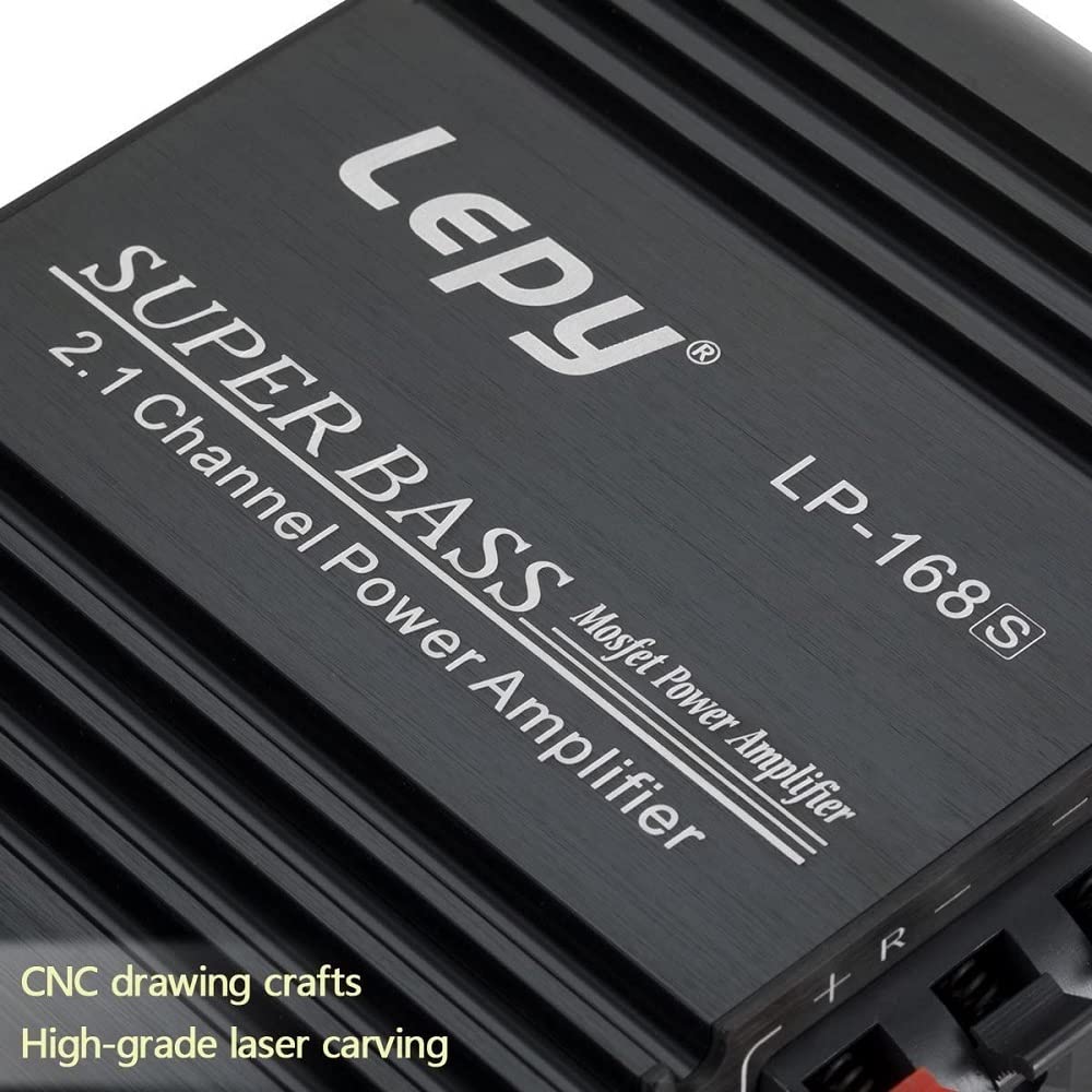 LP-168S 2.1CH Super Bass HI-FI Audio-Stereo-Leistungsverstärker AMP für Auto-Motorrad-Heim-Audiogeräte mit Netzteil