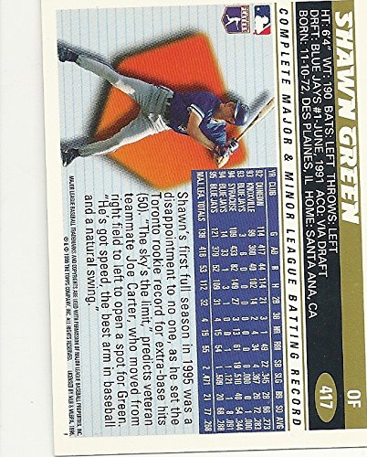 Amazon.com: 1996 TOPPS ALL STAR ROOKIE SHAWN GREEN BASEBALL