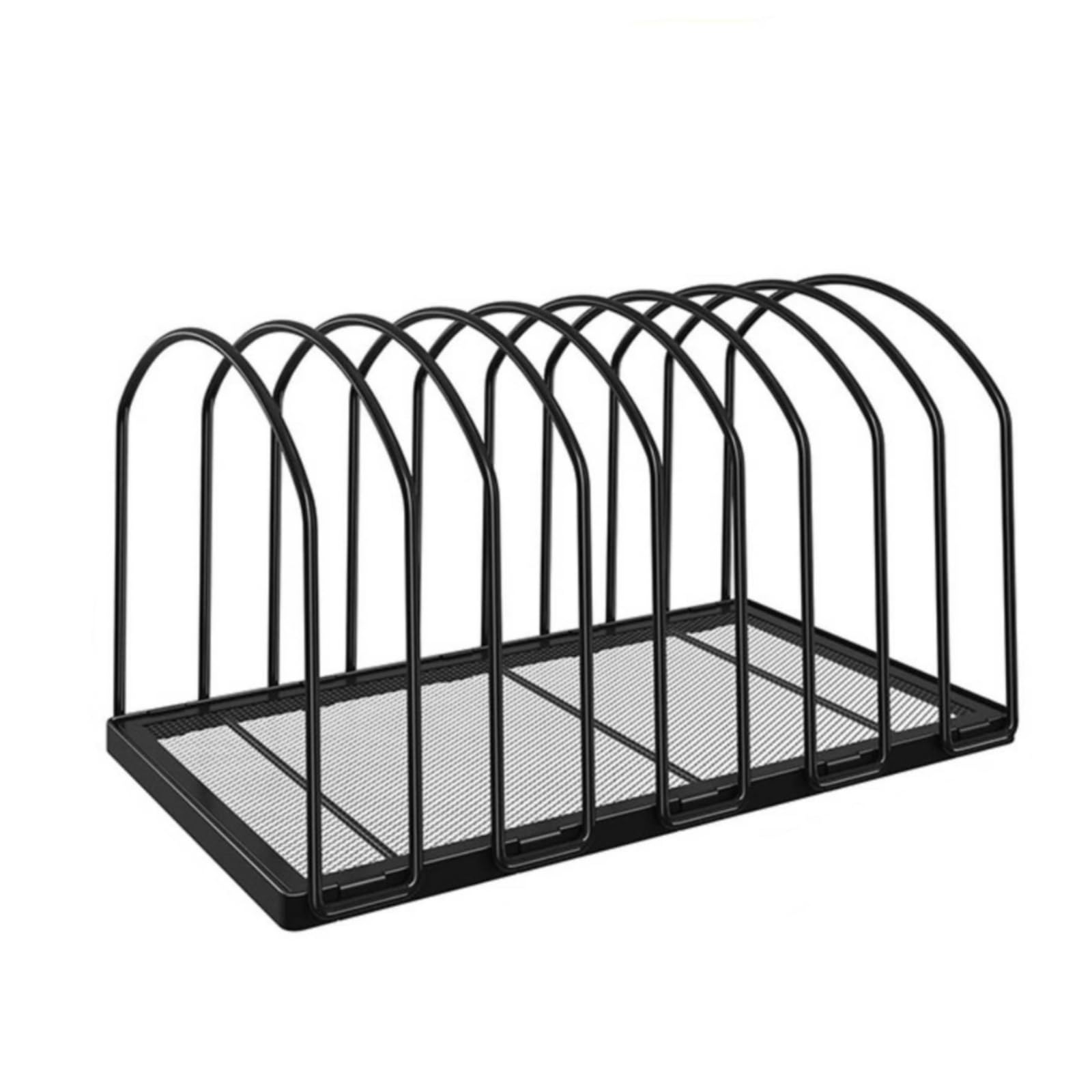 Almencla Organizador Archivos Malla Negro | Vertical, Revistero con Compartimentos, para Estudio