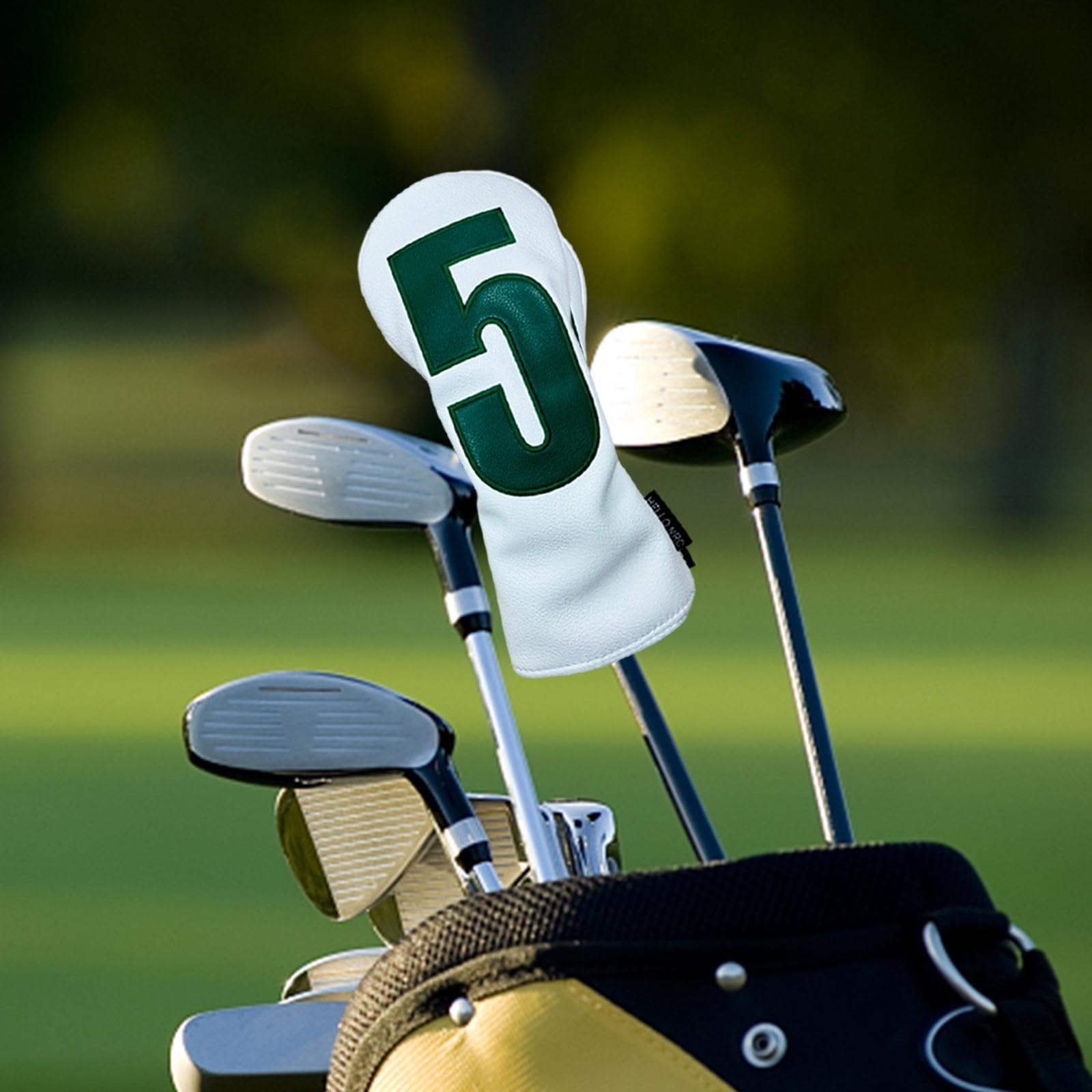 Couvre-tête de Club de Golf pour Bois, Protection en Cuir PU de Remplacement, Couvre-Chef en Bois de Golf Résistant Aux Rayures pour Cadeau de