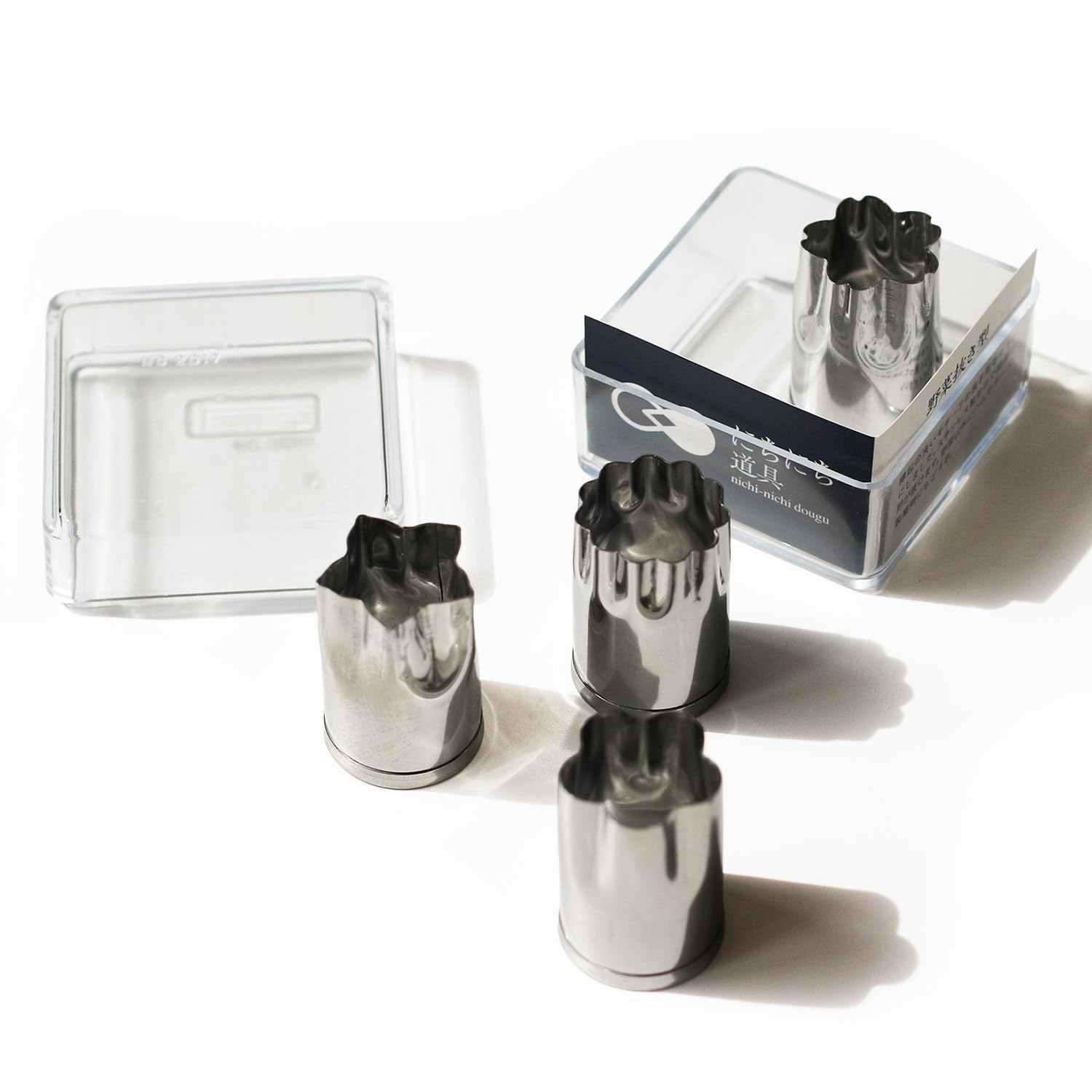 Amazon｜にちにち道具 野菜抜き型 4個入 ケース付 小 ステンレス 食洗