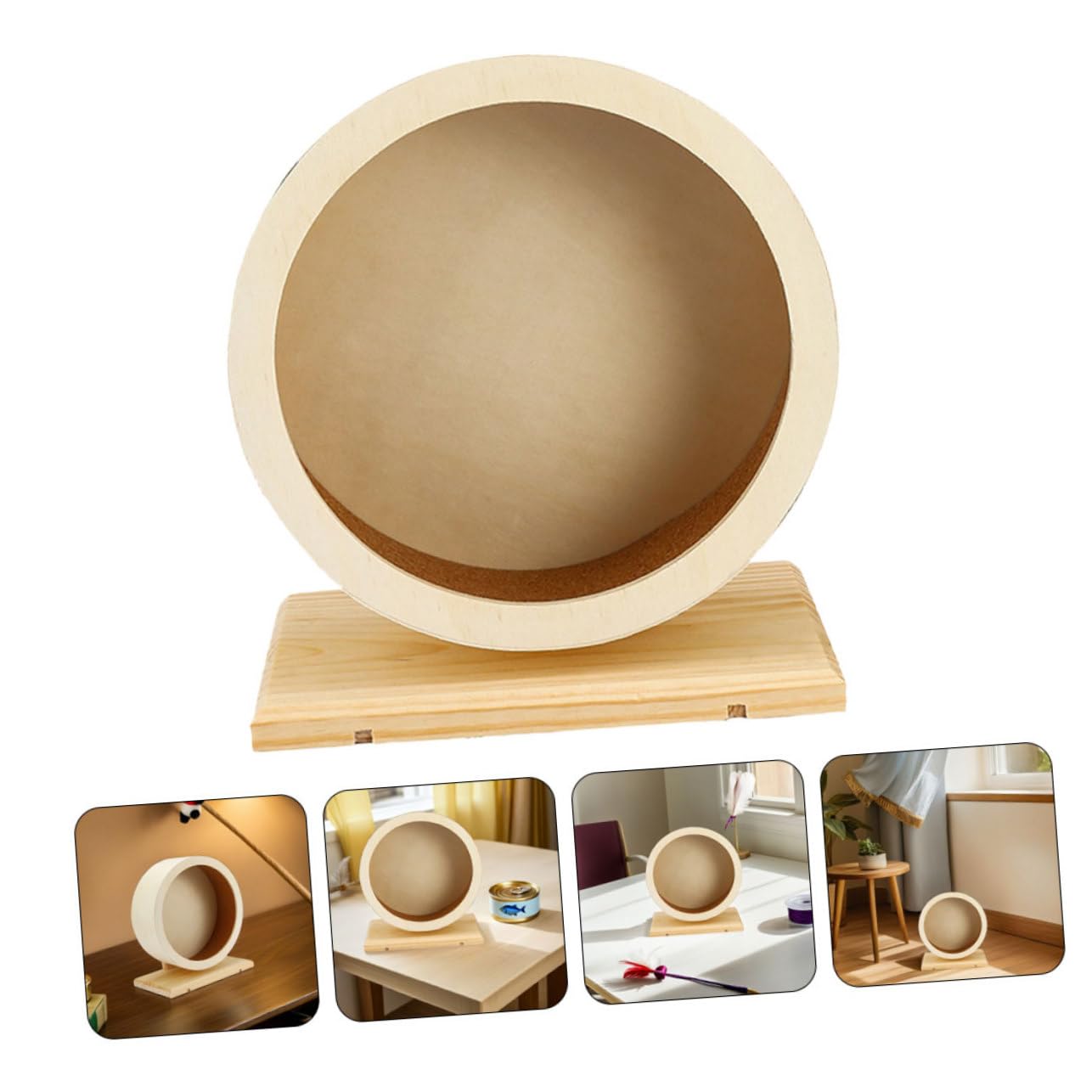 VANZACK 2 Pièces Roue Silencieuse pour Hamsters avec Patin Liège Roue Dexercice Large et Confortable pour Petits Animaux comme Chinchillas Cochons Dinde et Lot