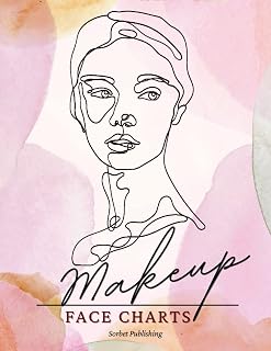Makeup Face Charts.Blank worksheets and client tracking for Makeup Artists/Pink watercolor cover: Makeup templates for Professional Makeup Artist, ... great gift for makeup artist students