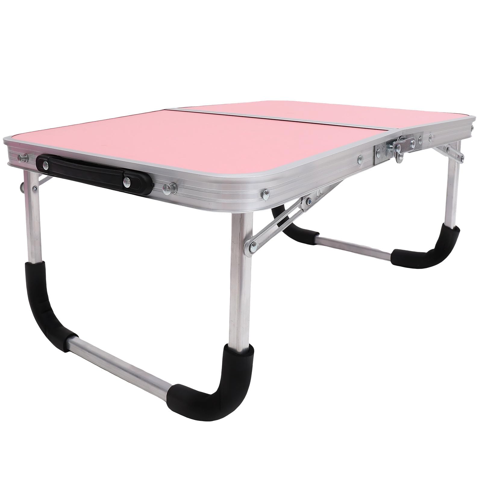 Składany przenośny stolik do łóżka - stop aluminium 60 cm x 40 cm x 28 cm lekki i łatwy do przenoszenia unikalny wzór kaktusa do domowego łóżka i użytku w podróży
