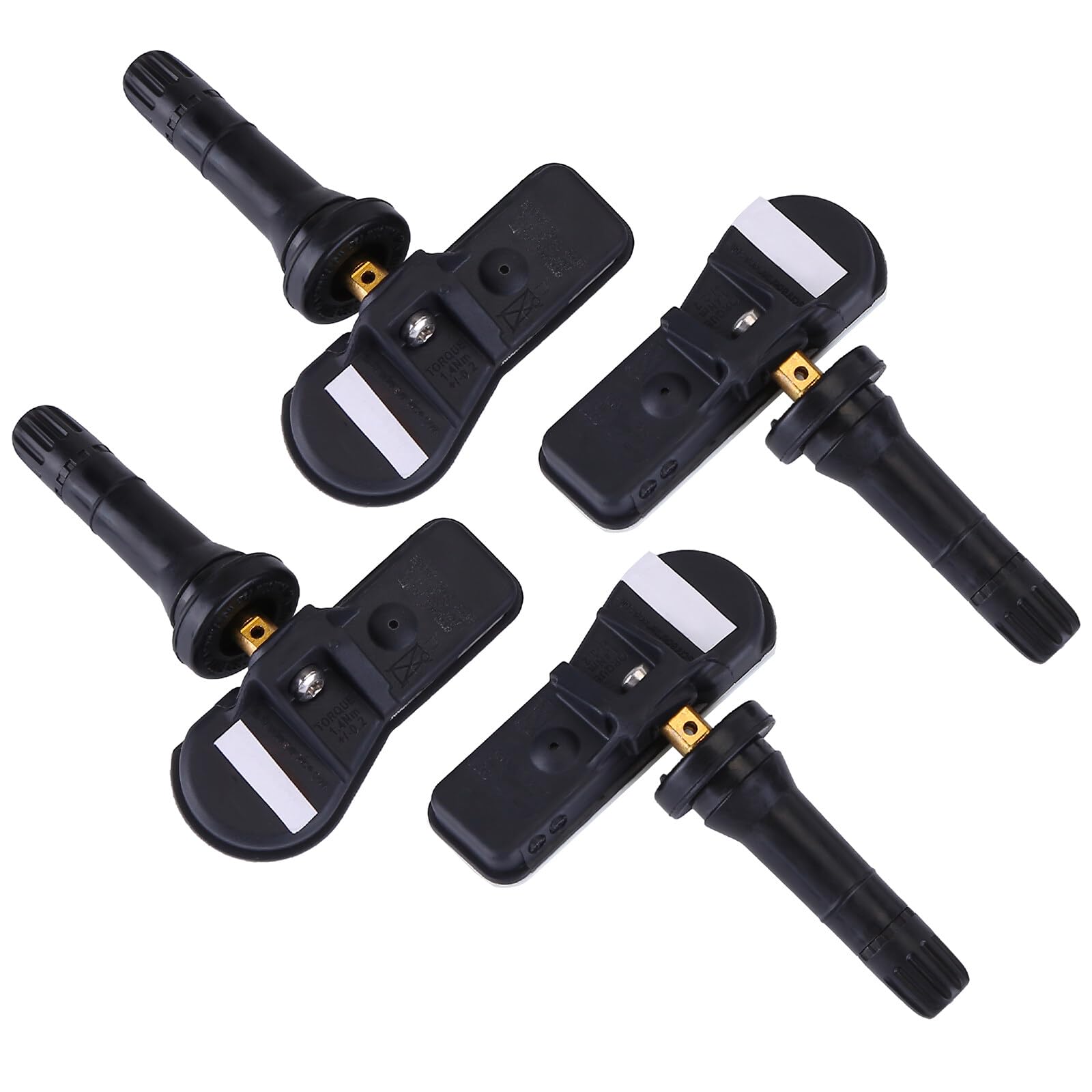 4x Reifendrucksensor für D-aci-a Sm*art Opel TPMS Sensor 407005642R Reifendruckkontrollsystem Metallventil TPMS Sensor 407001628R, 407009322R, 407009987R, 4031100Q0H, A4539051701 93461364