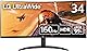 【Amazon.co.jp限定】LG ゲーミング モニター UltraGear 34WP60C-B 34インチ/21:9 曲面 ウルトラワイド(3440×1440)/VA/160Hz/1ms MBR/HDR/FreeSync Premium/HDMI×2,DisplayPort×1