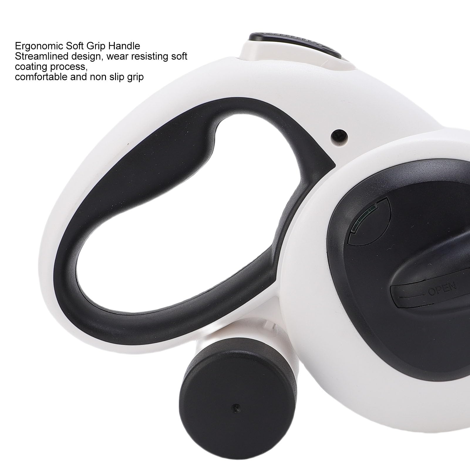 One Touch Retractable Thick Dog Leash for Large Dogs with Bag Dispenser and Flashlight, Chew Proof Cable, Reflective Tape - Image 3