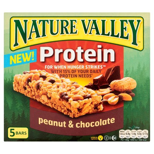 Nature Valley Protein Bars Peanut & Chocolate 5 x 30g