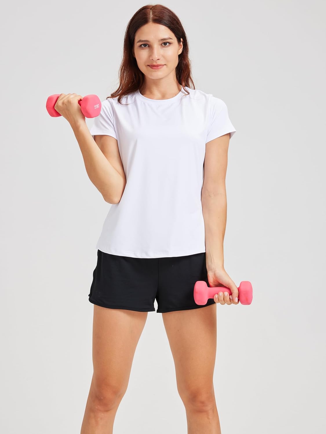 Yoga Women Short Sleeve T-Shirts UPF 30+ Sun Protection Quick Dry Athletic Running Workout Tops Ultra-Soft - Image 8