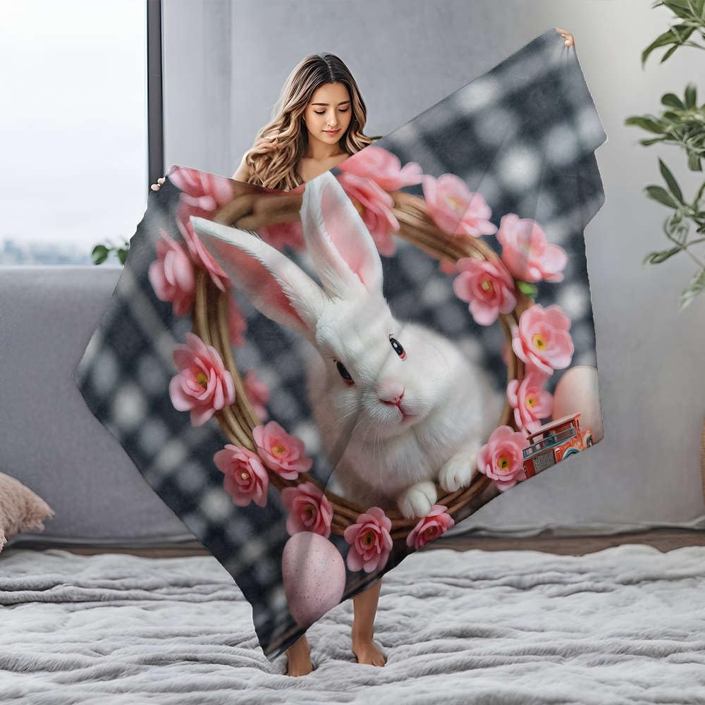 Sac couverture bébé motif lapin de Pâques pour envelopper votre enfant de tendresse