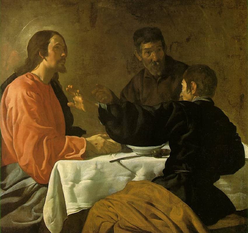 Graffiti Art Mural la Cène à Emmaüs Impression Tableaux Moderne Velazquez
