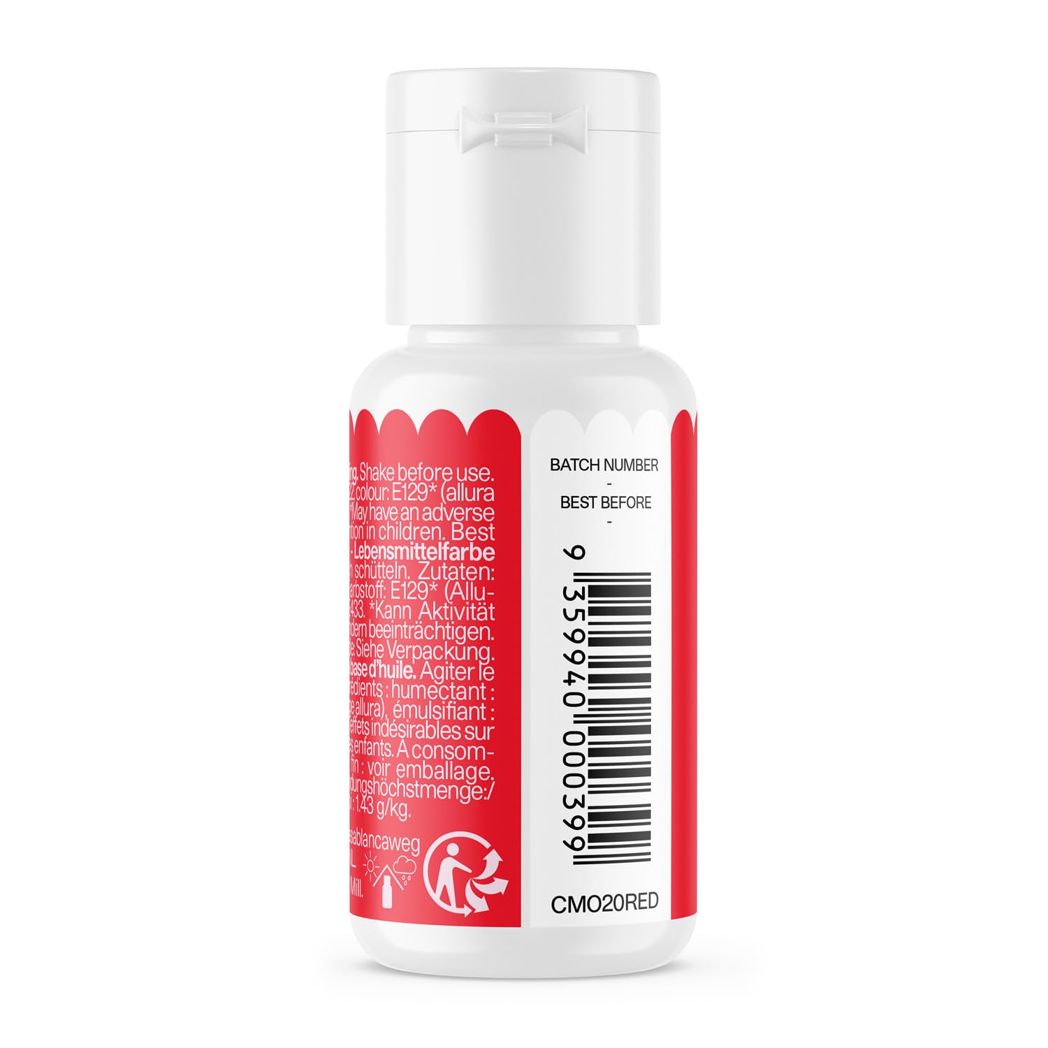 Colour Mill Oil Blend Food Colouring Red - Colorant Alimentaire Liposoluble Base d'Huile - 100 ml