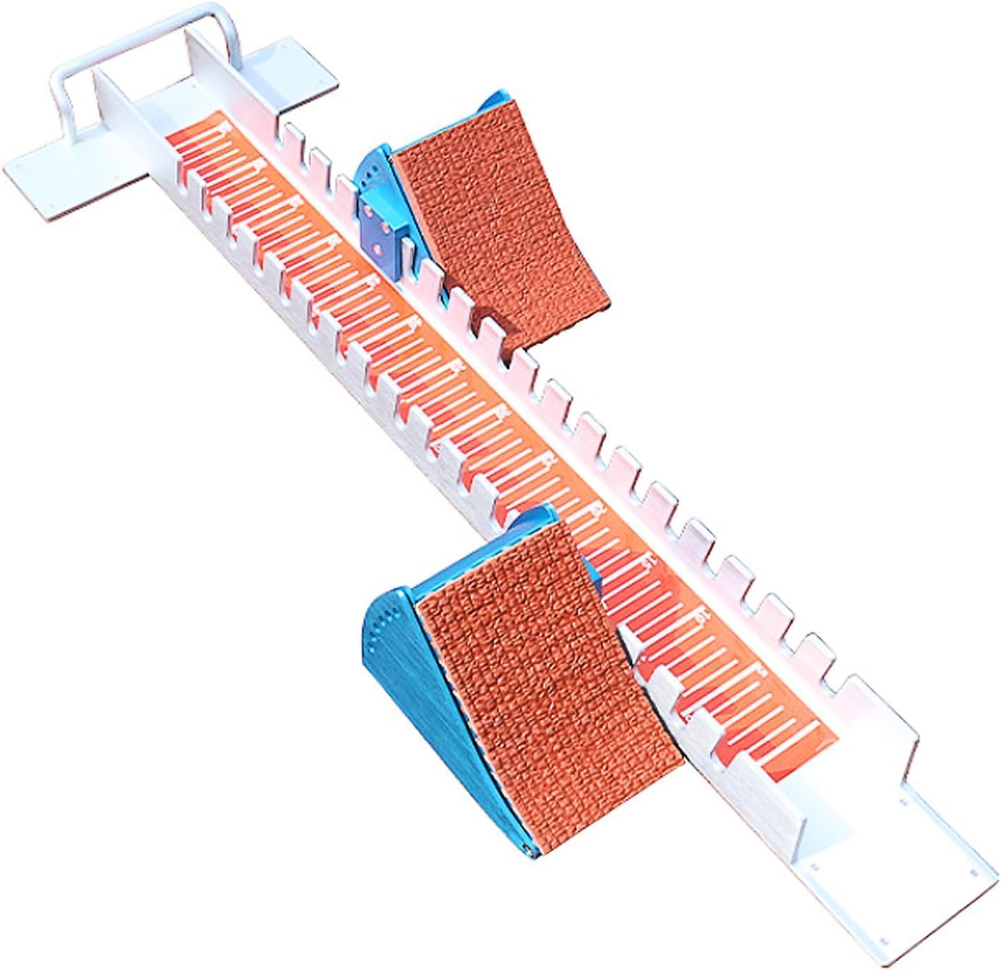 Professional Starting Blocks for Track and Field Sprinters, Super Grippy Ground Nails + Multi Angle Adjustable Pedals, Track Blocks Suitable for Rubber or Cinder Tracks