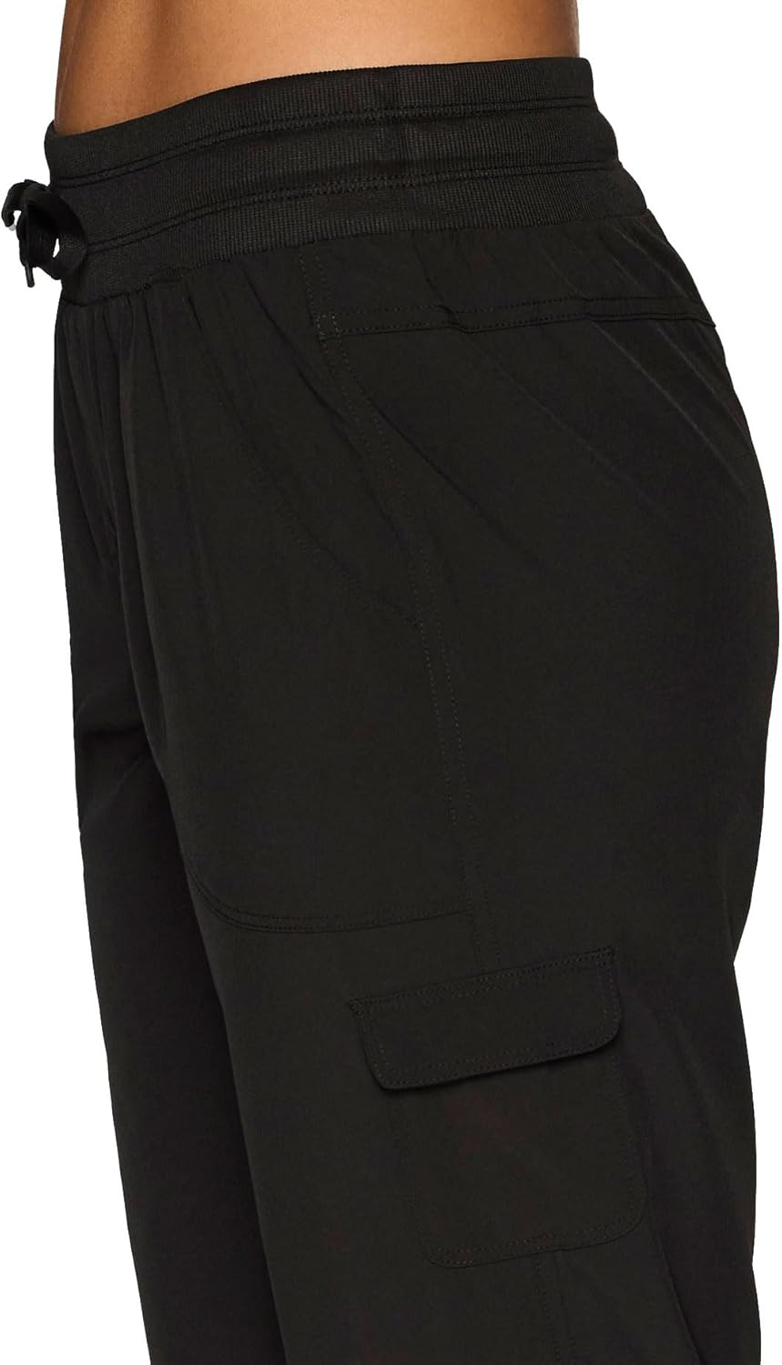 RBX Active Women's Cargo Capri Pant with Pockets Fashion Lightweight Woven with Drawstring - Image 7