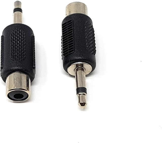 MainCore (2pack) Mono 3.5mm Male Jack Plug to RCA Phono Female Socket Audio Adapter.
