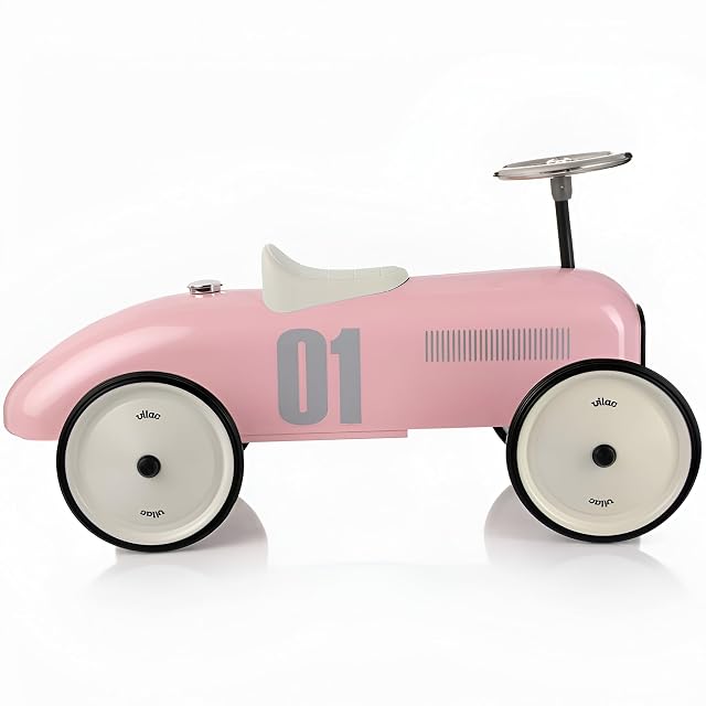 Foto 5 de 8 de Vilac- Porteur Voiture Vintage Rose Tendre Aviones, Color Rosa (1127)