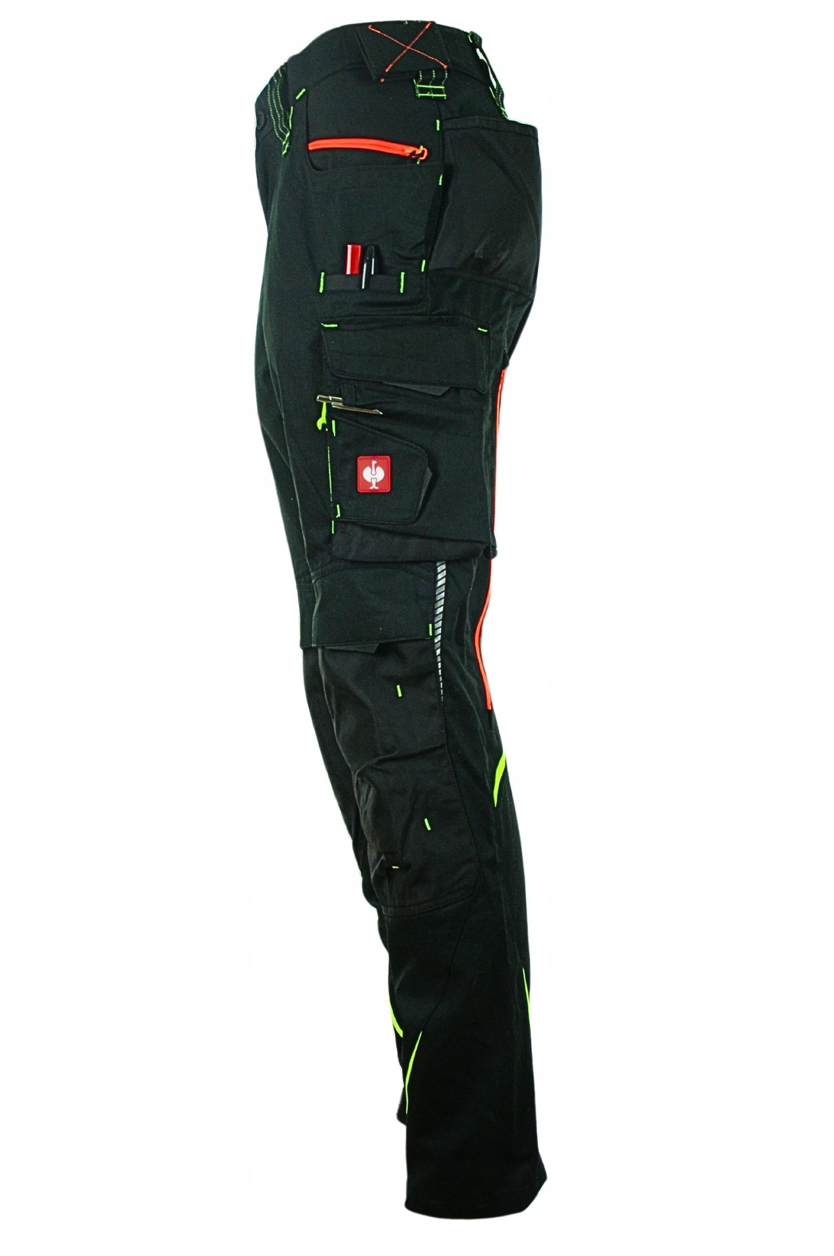 SPECTO Spodnie męskie robocze STRAUSS PREMIUM 65511 czarno-żółte Wentylacja r. 58