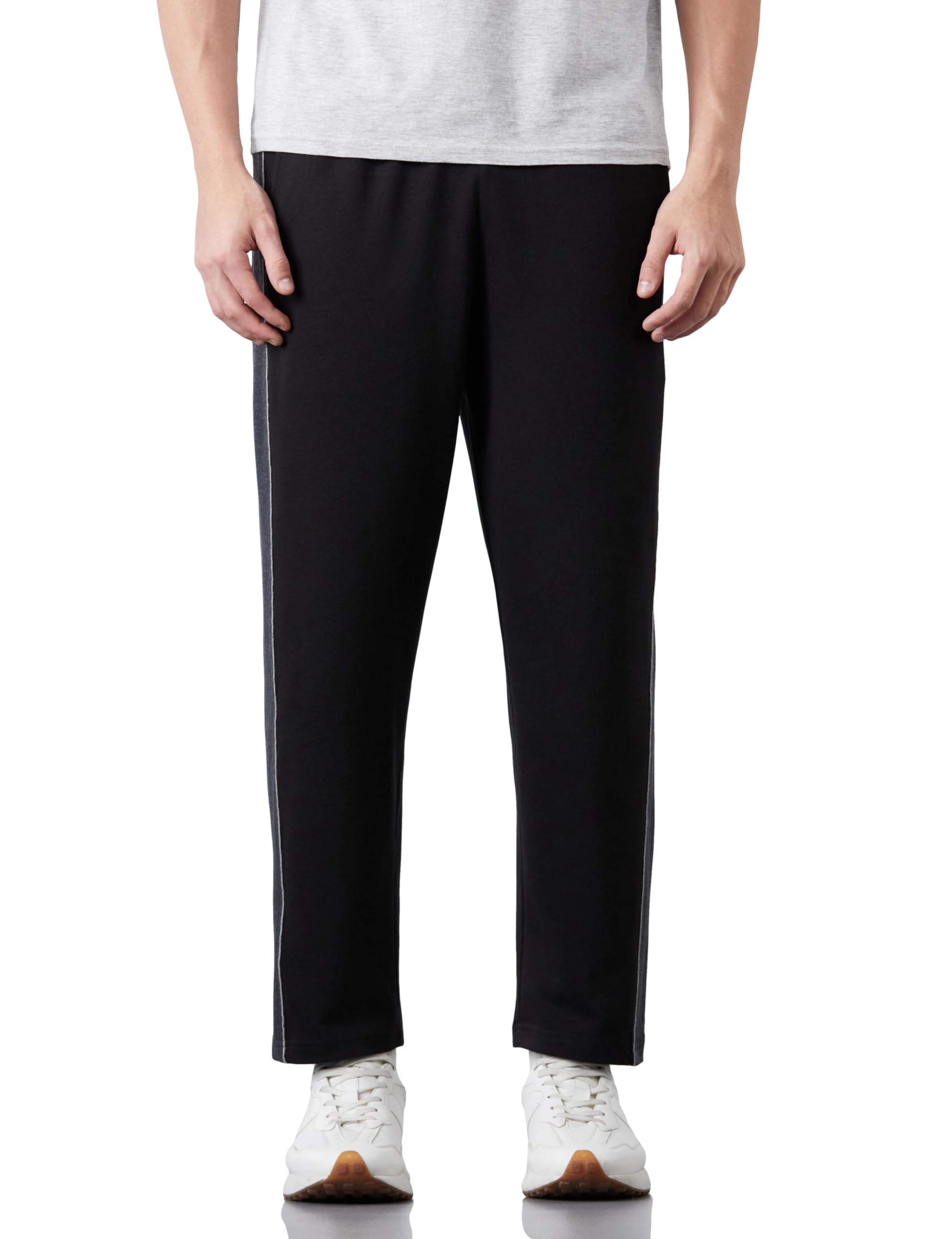 Amazon Brand - Symbol Men Cotton Rich Strechable Knit Terry Track Pants - Regular Fit-picture-38