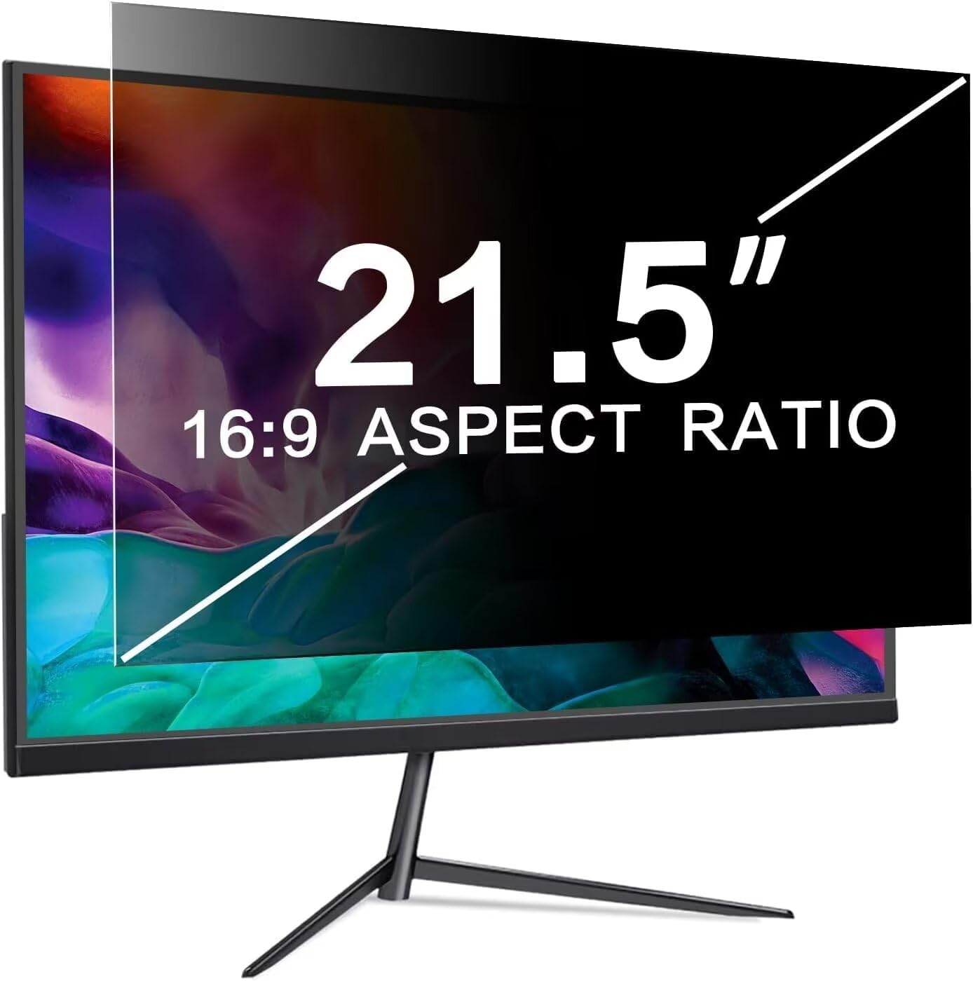 Filtro de pantalla de privacidad de computadora de 21.5 pulgadas para monitor de computadora de pantalla ancha [relación de aspecto 16:9] Película protectora antiespíaanti azulantiarañazos para