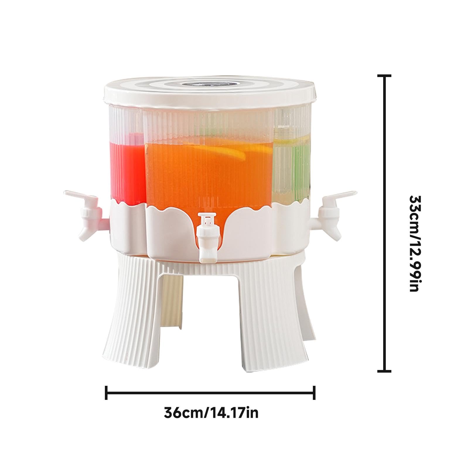 Dispensador de bebidas con espiga, dispensador de bebidas de verano con | espiga, dispensador de bebidas de gran capacidad, contenedores multifuncionales de gran capacidad, olla de agua para
