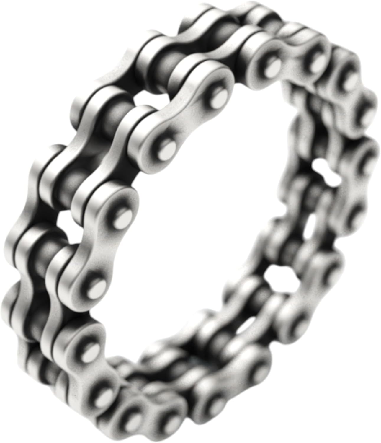 925 Sterling Silver Bicycle Moto Bike Chain Ring - Stylish and Durable for Cycling and Motorbike Enthusiasts
