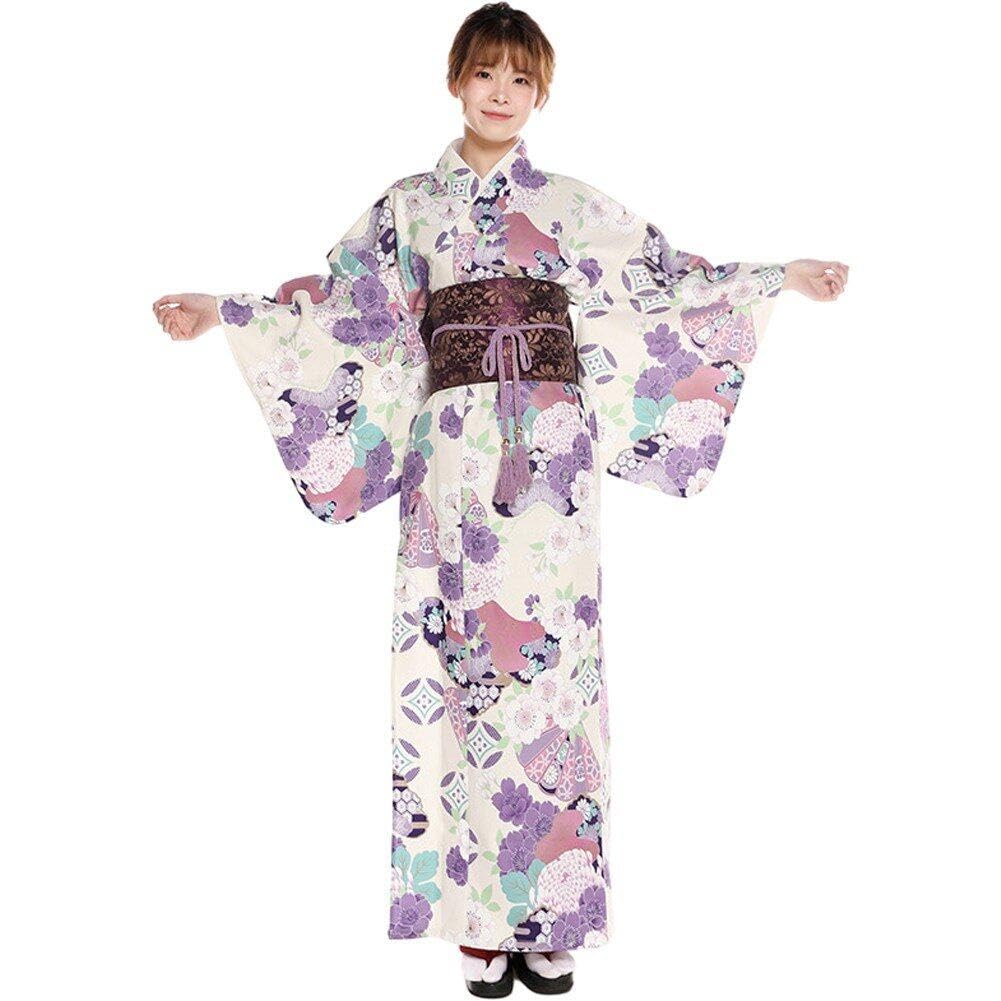 Yukata traditionnel japonais fluide pour vos shootings photo d'été