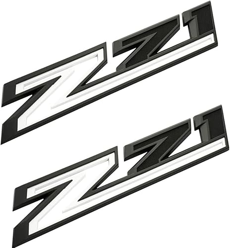 Miniatura 2 de 2 calcomanías de repuesto para guardabarros laterales Z71 RH LH LH de gran tamaño para Chevy Silverado 2019-2021 (rojo cromado)