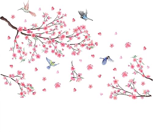 Miniatura 12 de Calcomanías de pared de flores de jardín, calcomanías de flores de narciso, calcomanías florales de iris para ventana, calcomanías de vinilo para