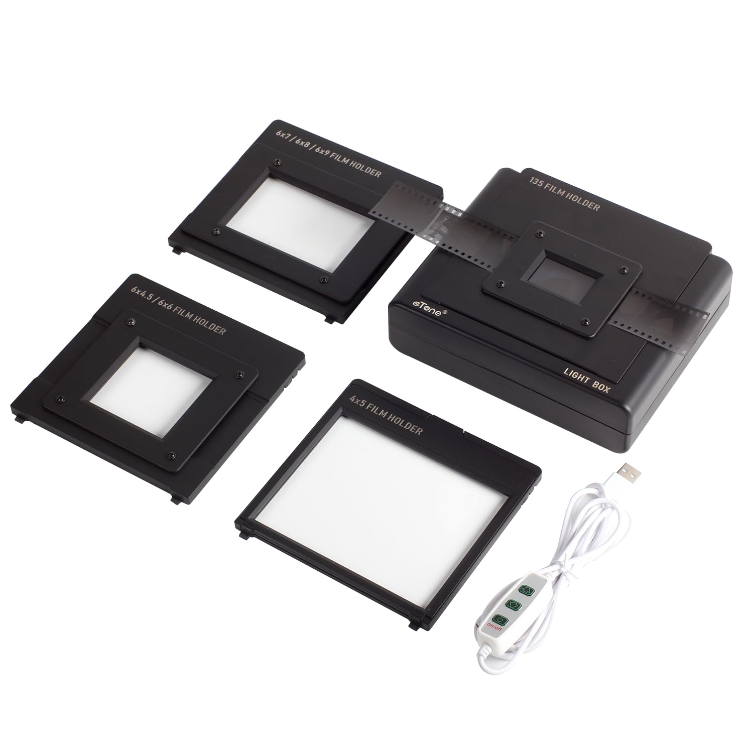 eTone Support de Film 35 mm pour visionneuse de Diapositives et de Films, Scanner négatif (Lightbox Non Inclus)