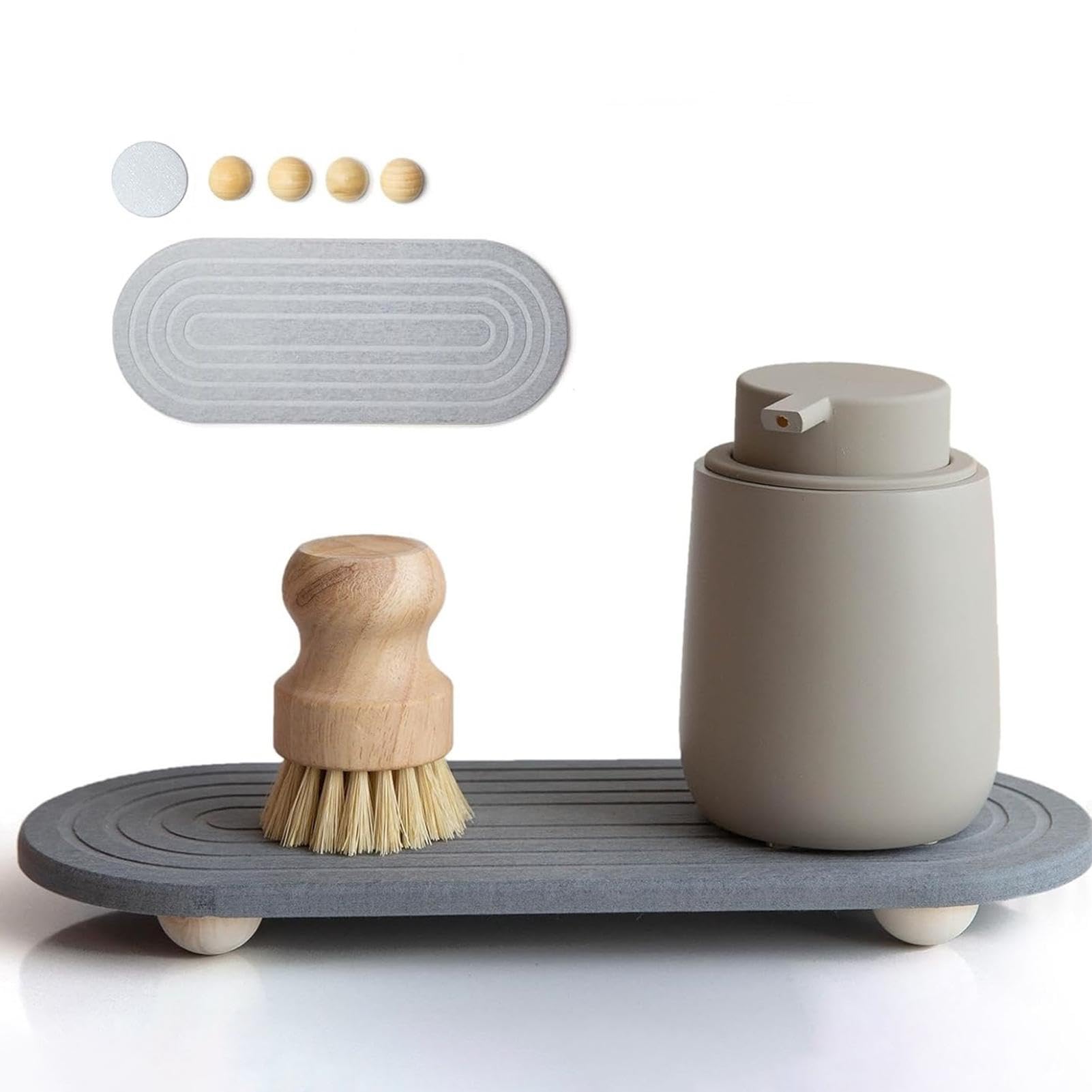 Bandeja para lavabo elegante que mantiene seco tu baño cada mañana