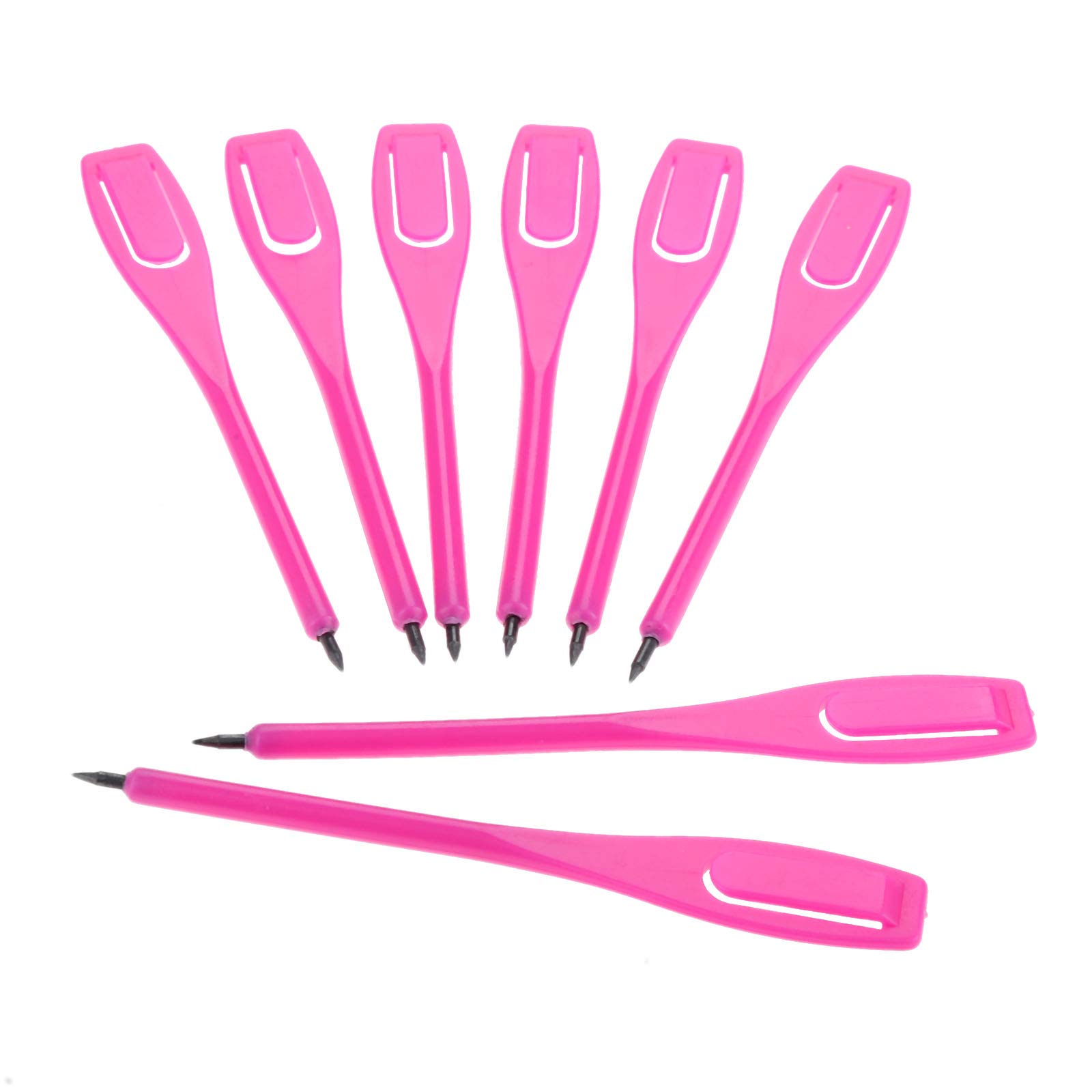 MUXSAM - Confezione da 50 penne a forma di punteggio per matita, in polipropilene, 11,5 cm, colore: Rosa