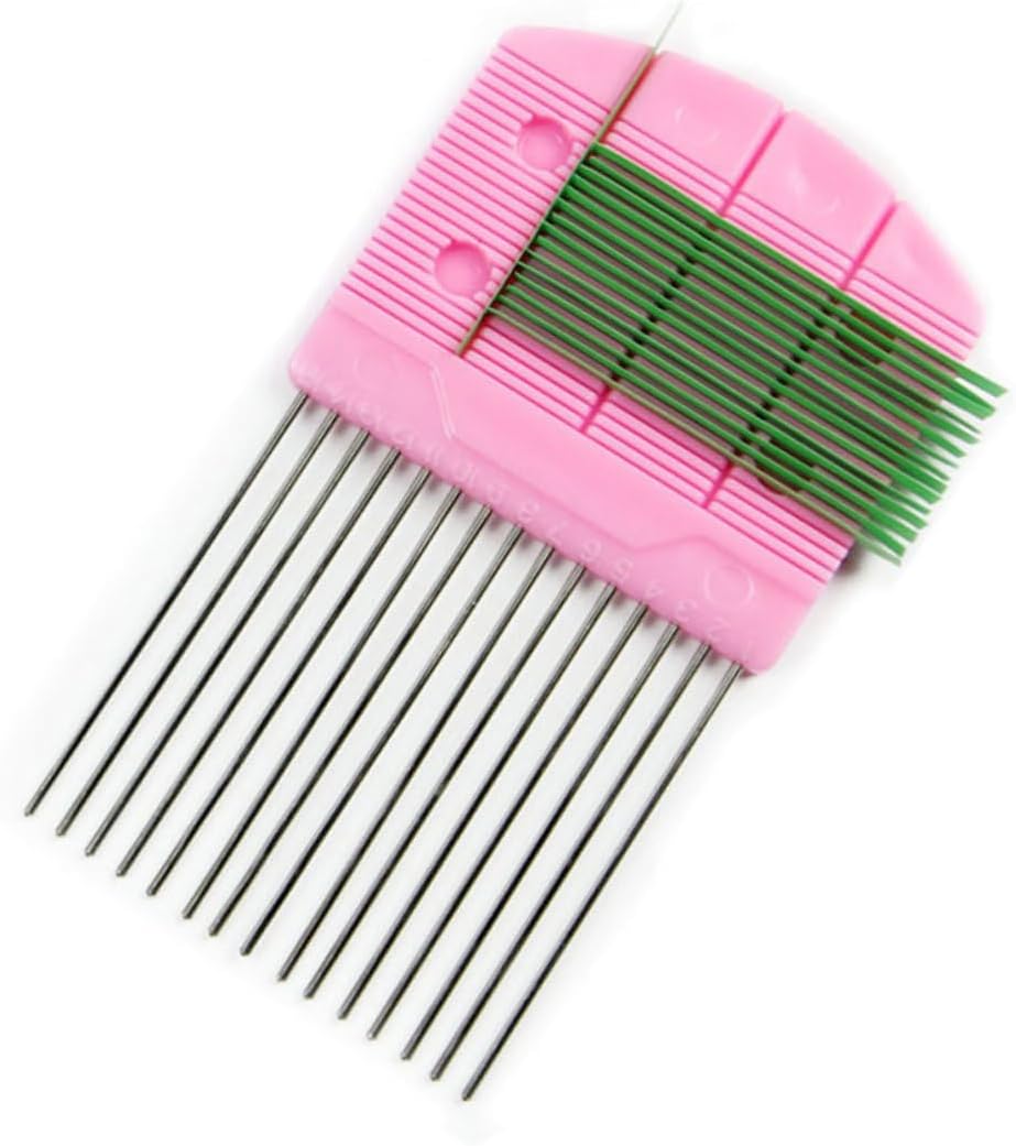 Generic 2pcs Pink Quilling Tool Set Paper Quilling Comb Tool Curling Tool Kit for DIY Crafts
