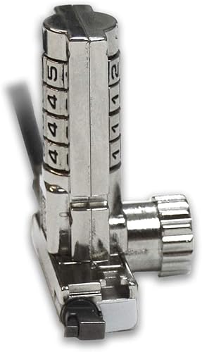 Miniatura 3 de Noble Locks TZ03TC - Cerradura combinada de cuña ultra compacta de 4 dígitos para portátiles Dell Latitude