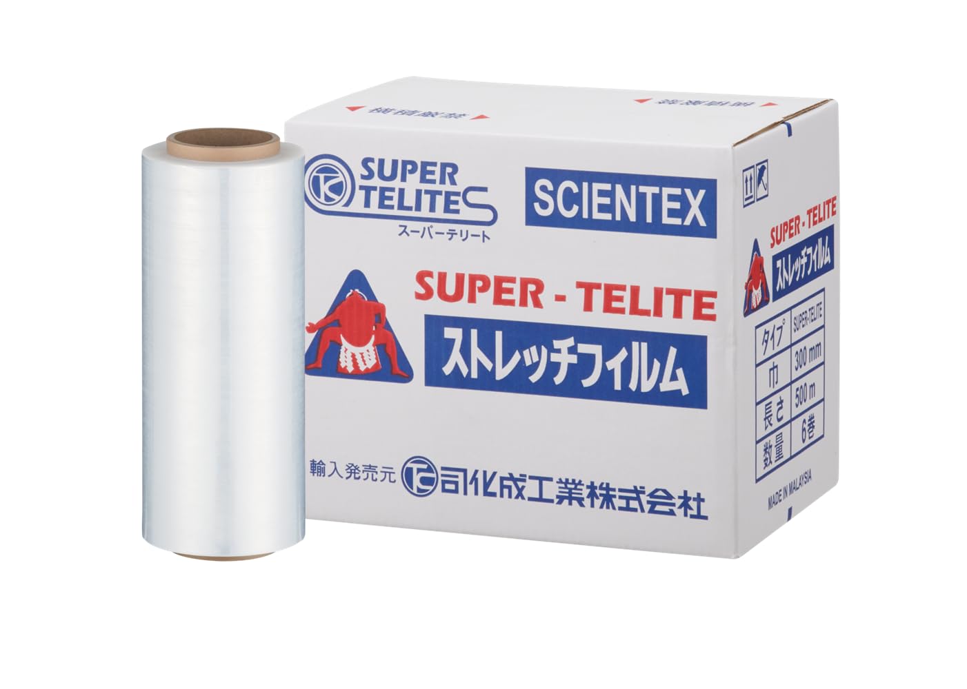 Amazon.co.jp: 司化成工業 ストレッチフィルム 12ミクロン 透明 300mm