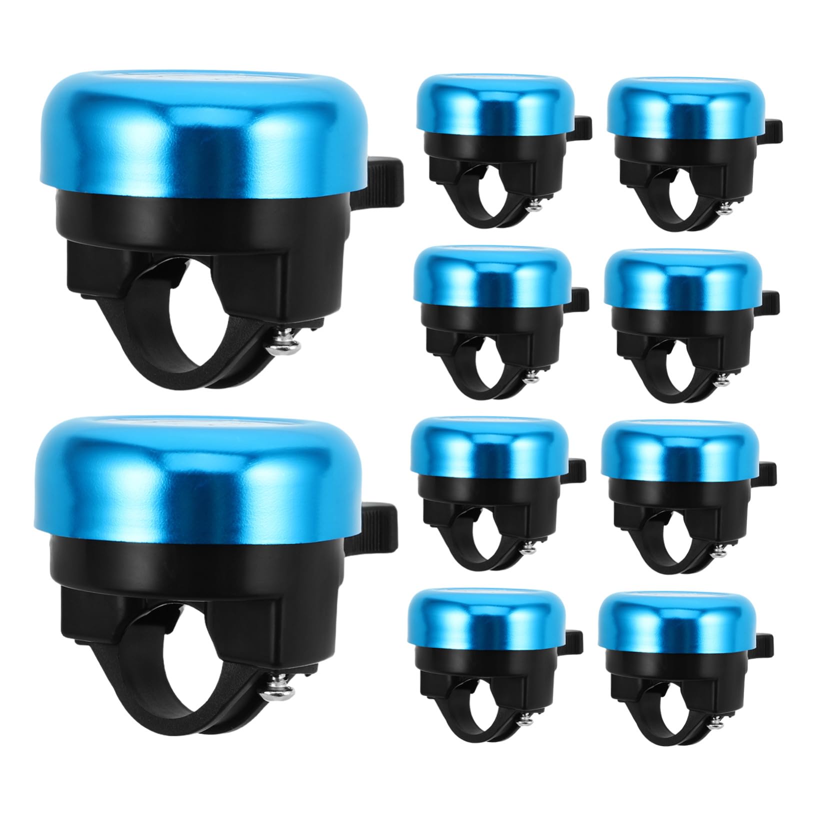 10 Stück Fahrradklingel Shark Design Laut Aluminiumlegierung Einfache Montage für Jungen Mädchen Roller Laufrad Zubehör Sichere Attraktive Klingel für Kinderlenker