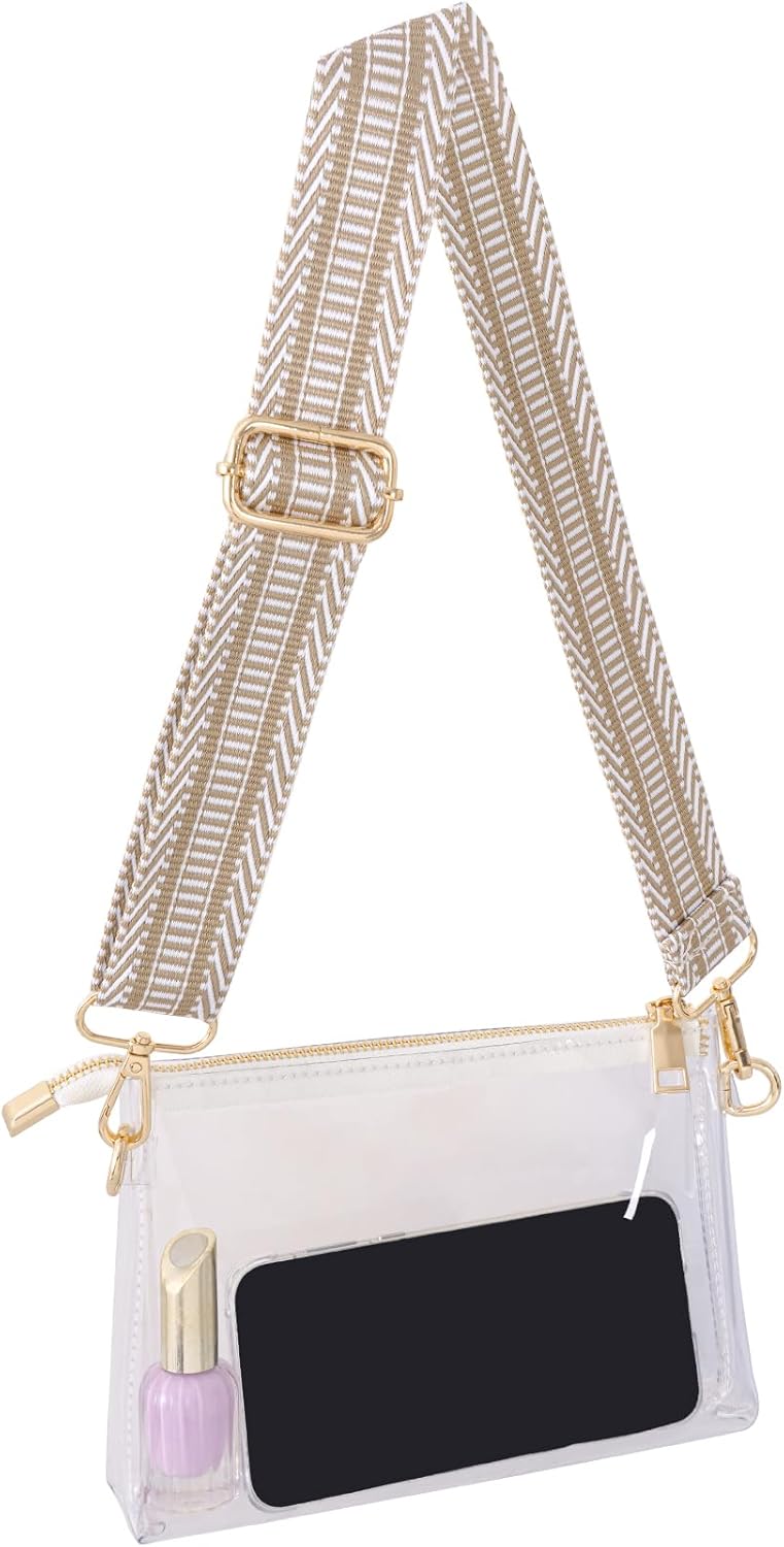 clear purse bag for stadium events, clear crossbody bags for women concerts sports