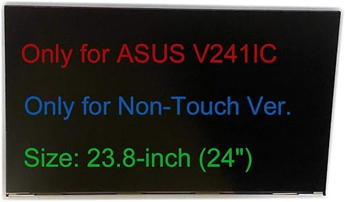 Pantalla de 23.8 "Reemplazo de pantalla LCD LED 1920x1080 Full HD Glass para ASUS Vivo AiO V241IC V241ICUT V241ICUT-WA004T (sin pantalla táctil)