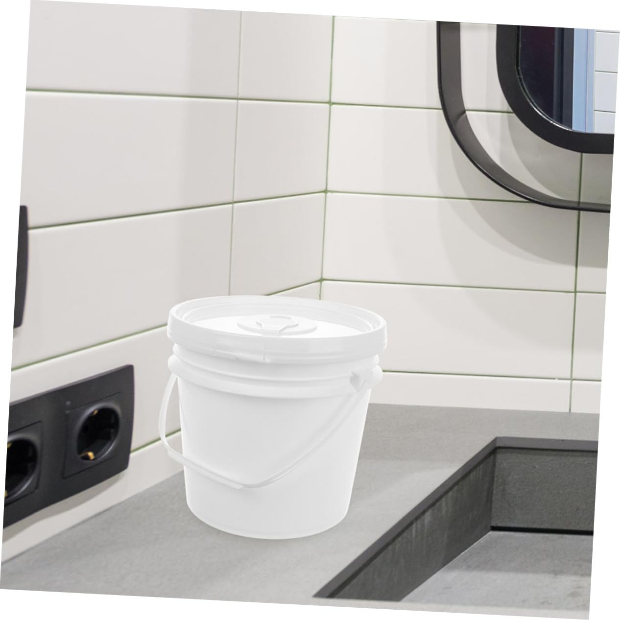 Conteneur de Lingettes Rechargeable 10 L en Plastique Blanc